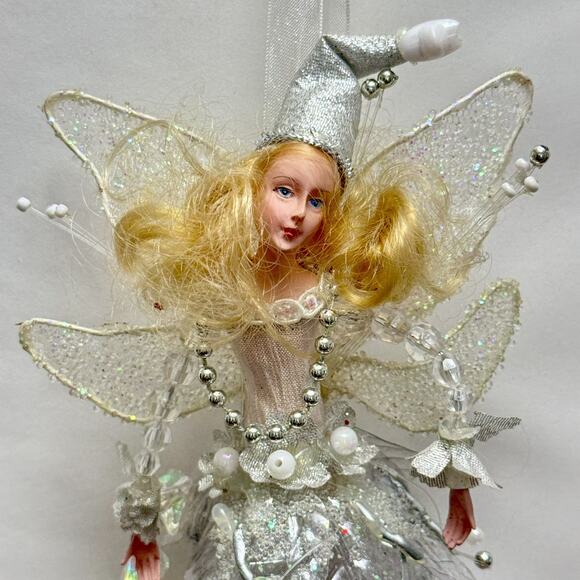 Vintage Whimsical Woodland Fairy Elf Sprite Pixie Christmas Ornament‎ - Picture 3 of 6